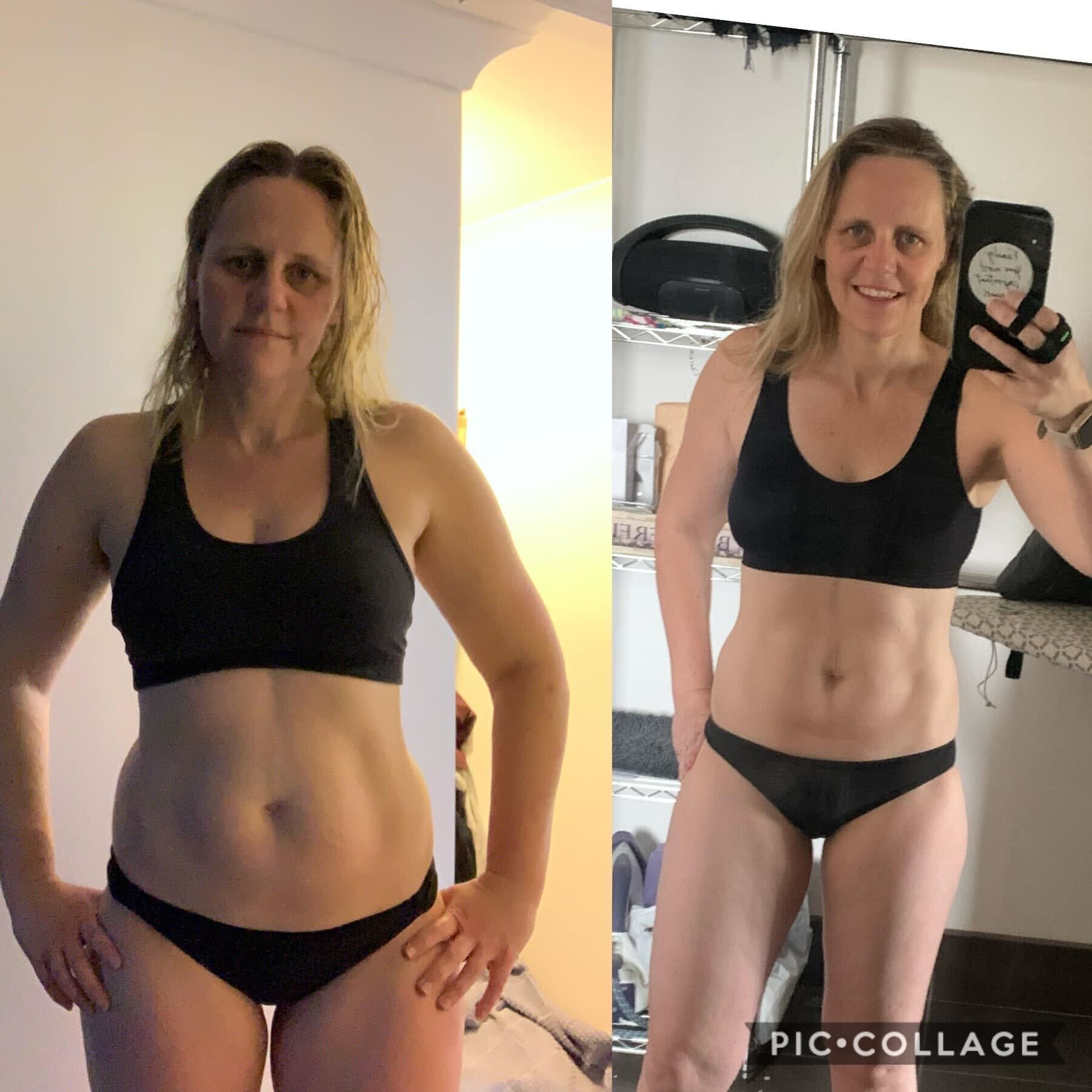 before and after of lady