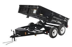a dump trailer with the bed up on a white background .