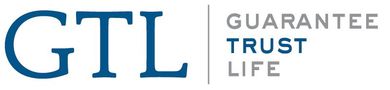 GTL Guarantee Trust Life logo in blue and gray text