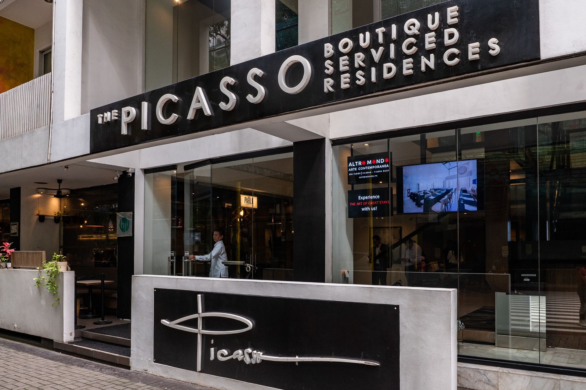 Modern fitness center at Picasso Makati boutique hotel 