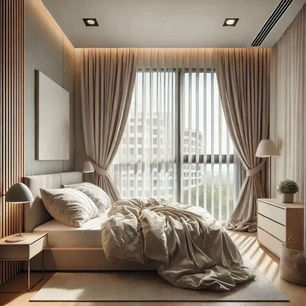 Cluttered Window Covering