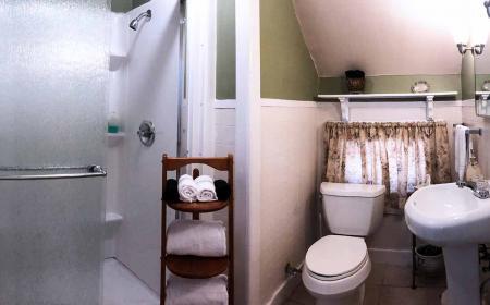 View of Sarah's Studio bathroom