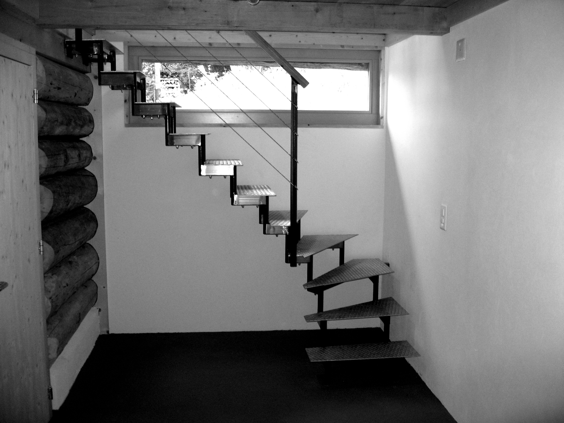 Metalltreppe, freie Form