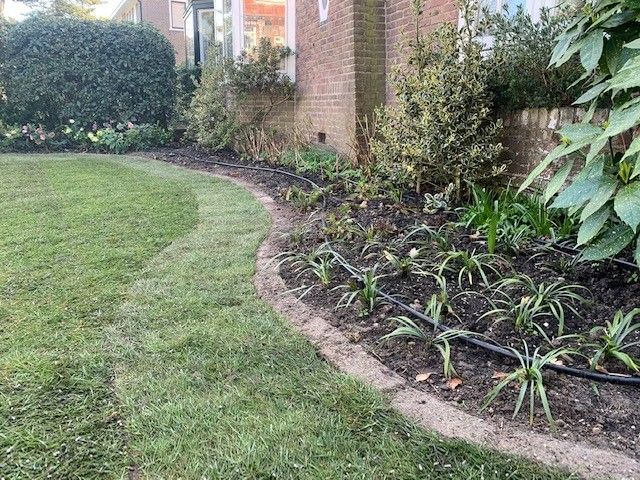 beregeningsysteem tuin, beregeningsinstallatie tuin, sproeiers, beregeningsslang