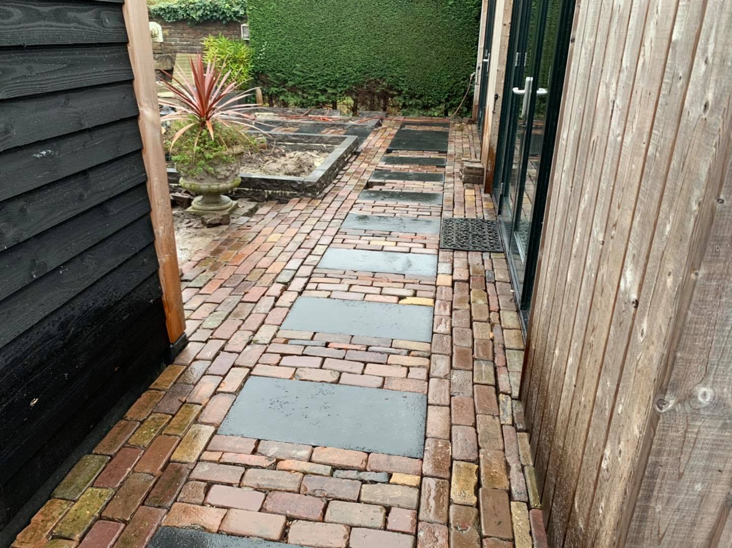 Bestrating, grind, keramiek, 10 duimers, schellevis, geo Ceramica, tuinaanleg