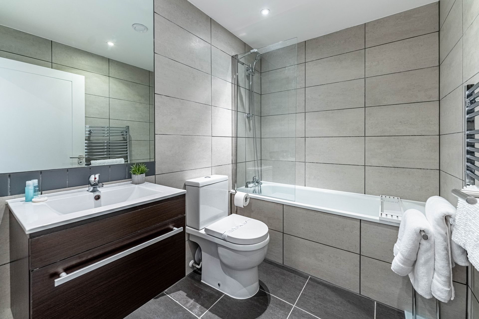 Sussex house modern bathroom area Celador apartments