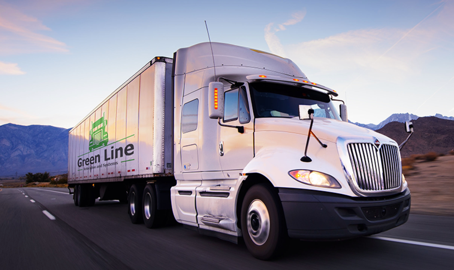 Semi-truck with the 