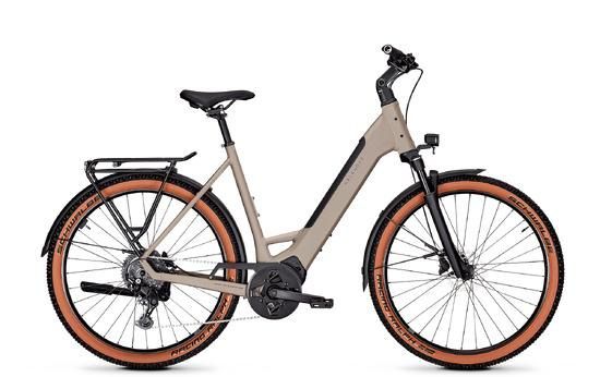 A Brown And Black Bicycle With Orange Tires On A White Background — Trinity Cycle Works In Cairns City, QLD