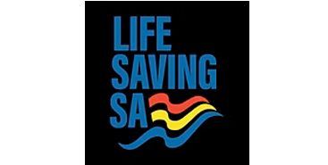 Life Saving SA logo: Blue text