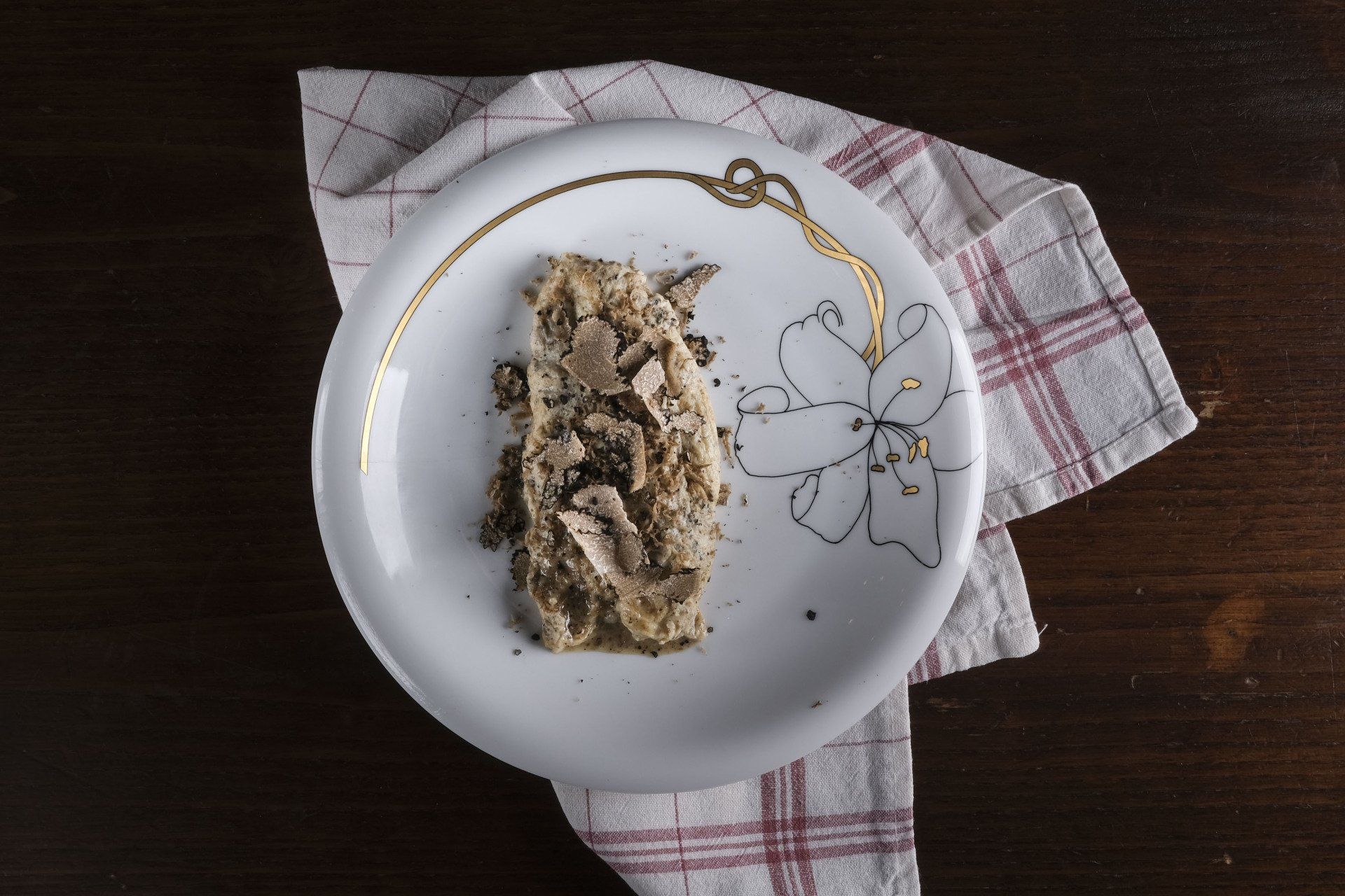 omelette con tartufo