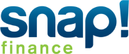 Snap! Finance logo in blue with exclamation point and green 