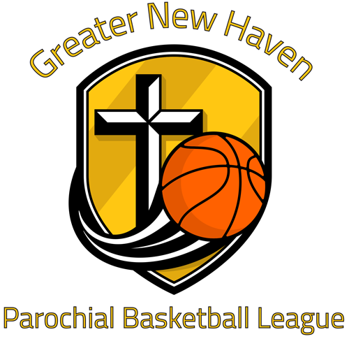 a logo for the greater new haven parochial basketball league