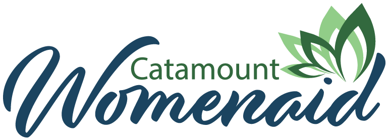 A logo for a company called catamount womenaid