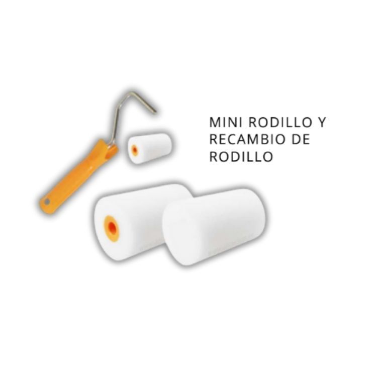 Mini Rodillo y Recambio de Rodillo – Mini Rodillo Quali-Tech – Herramienta Profesional Compacta