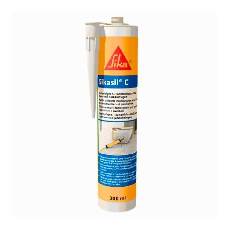 Sika Sil C – Sellador de Silicona Sika Sil C – Sellador Profesional para Construcción