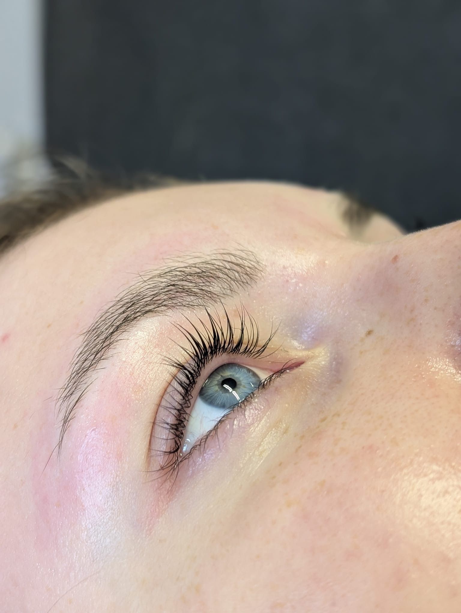 Lash lift and tint showing defined natural lashes at The Pamper Lounge