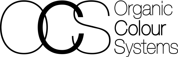 Logo reading “OCS” with the words “Organic Colour Systems” in black and gray on white background