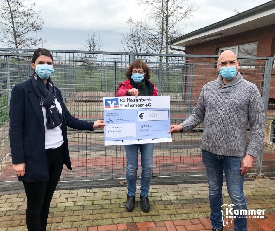 Geldspende an den Tierschutz-Verein Rheiderland!