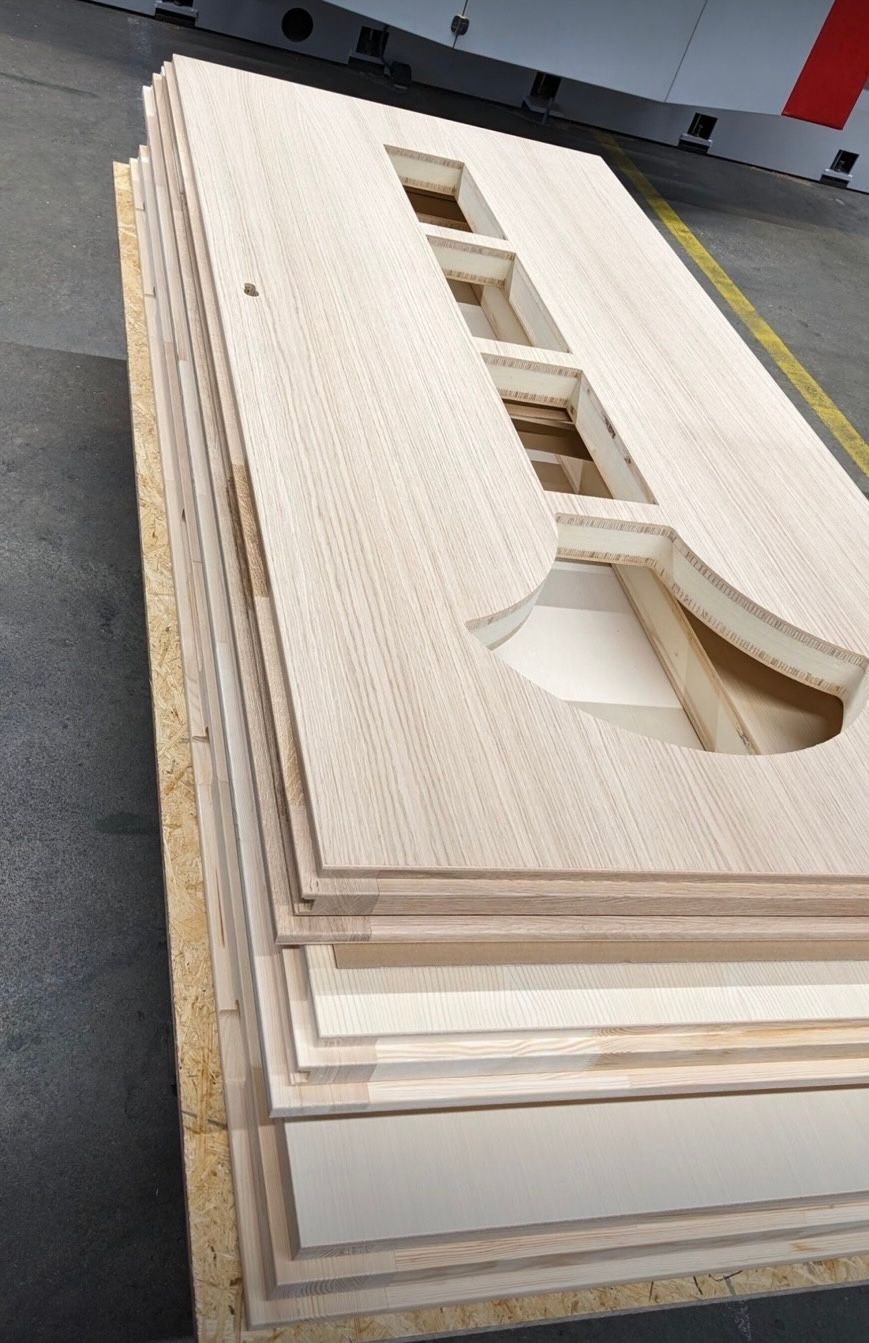 Moralt exterior door in progress