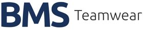 BMS Teamwear logo in dark blue and gray text on a white background