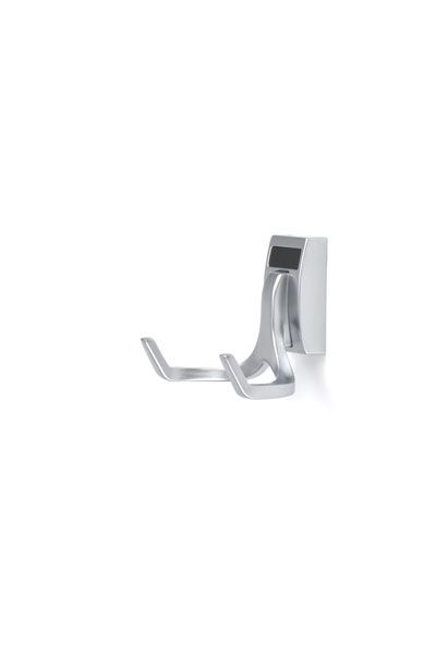 Matte Aluminum Color Option For Double Hook Organizer