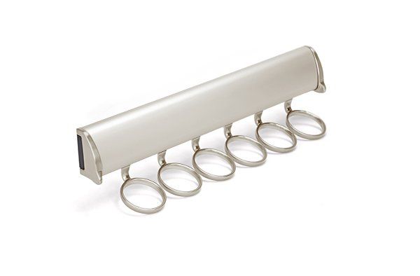 Matte Nickel Color Option for Scarf Rack Organizer