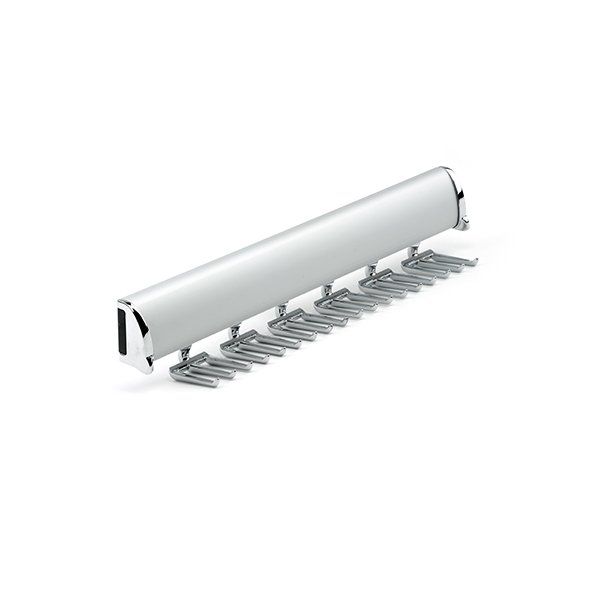 Matte Aluminum Color Option for Tie Rack Organizer