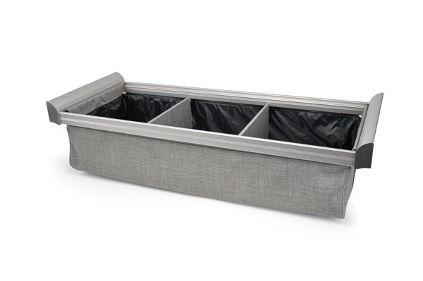 Matte Aluminum Color Option For Deep Drawer Organizer