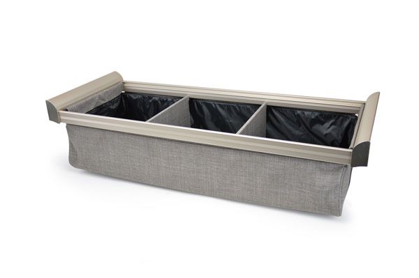 Matte Nickel Color Option For Deep Drawer Organizer