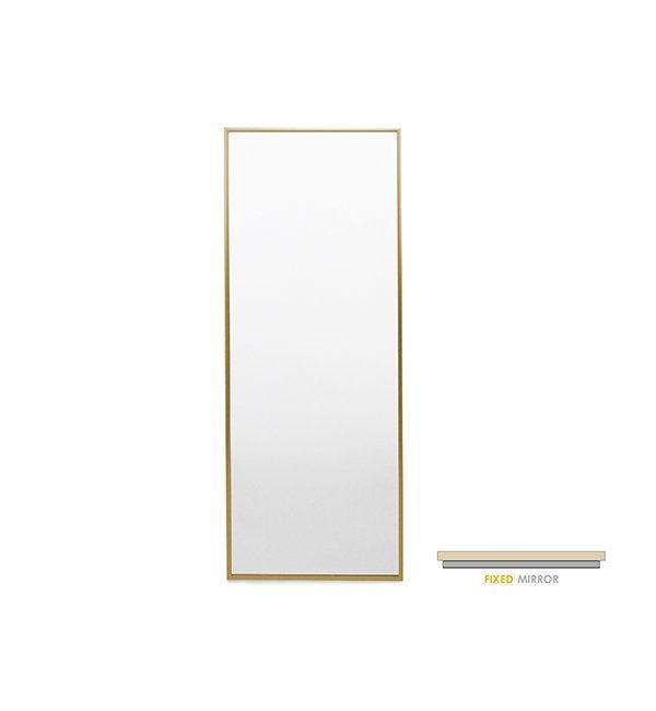 Matte Gold Color Option for Wall Mount Mirror