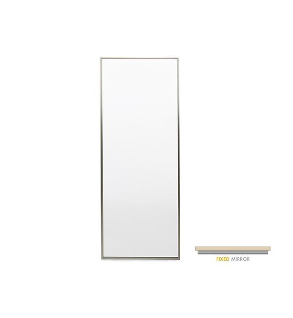 Matte Nickel Color Option for Wall Mount Mirror