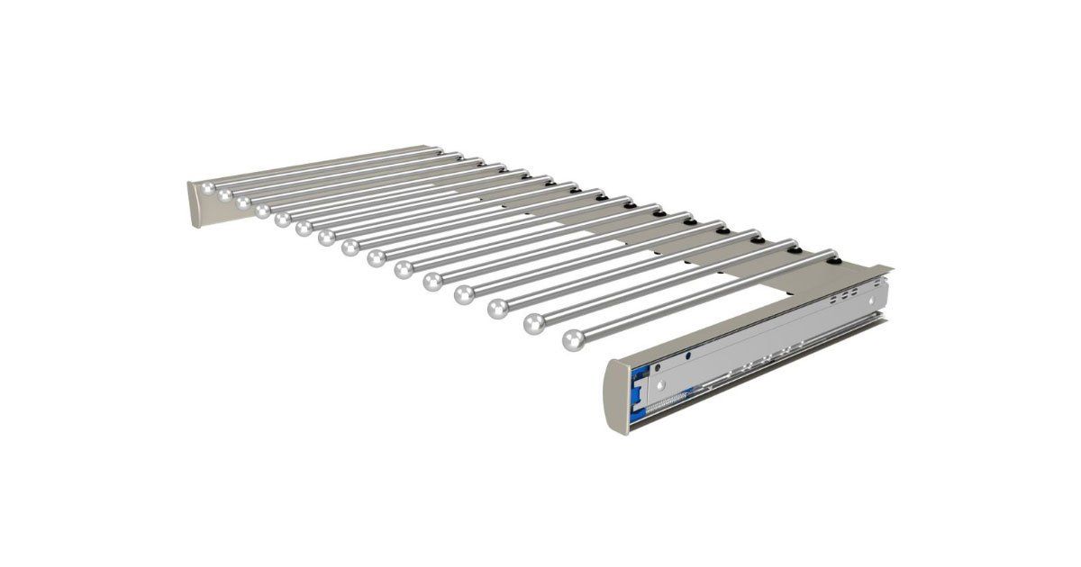 Nickel 30 Inch Classic Pants Rack
