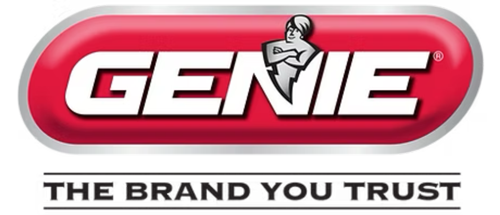 Genie logo in red and white with the tagline “The Brand You Trust”