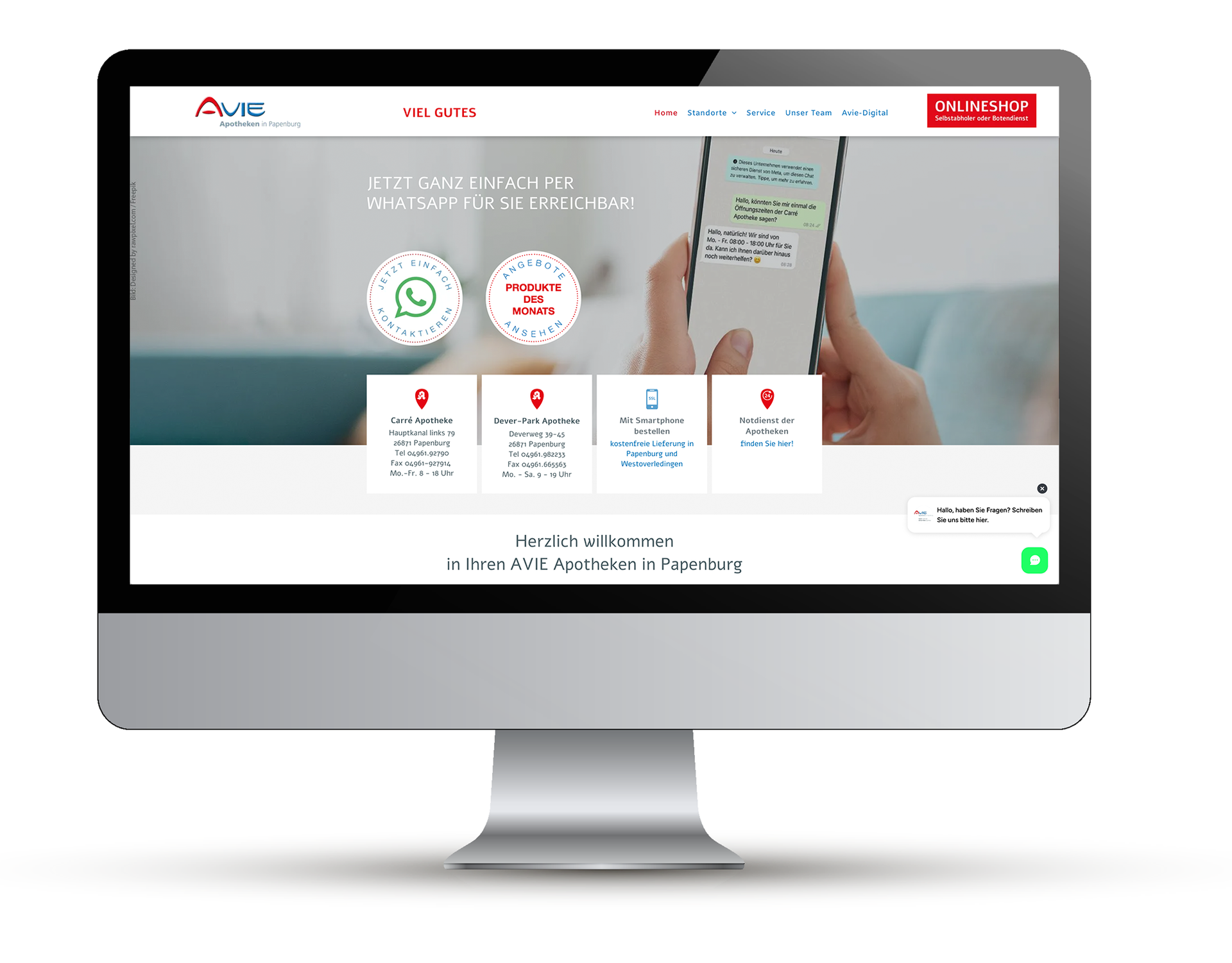 Bootsite X-Websitebeispiel