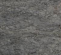 Gray and black marbled stone texture with wavy veining