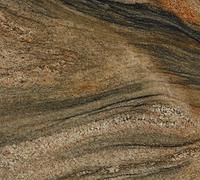 Close-up of layered brown and tan rock or wood grain with diagonal striations