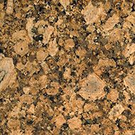 Close-up of speckled brown and black granite countertop surface
