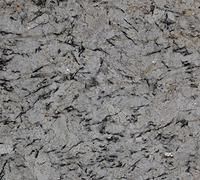 Close-up of gray cracked stone texture with dark veins