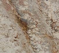 Close-up of rough beige and brown stone or rock surface with veins and speckled texture