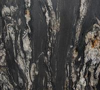 Dark gray and white marble texture with black and gold veining