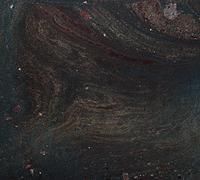 Dark abstract texture with swirling black, brown, and faint red tones