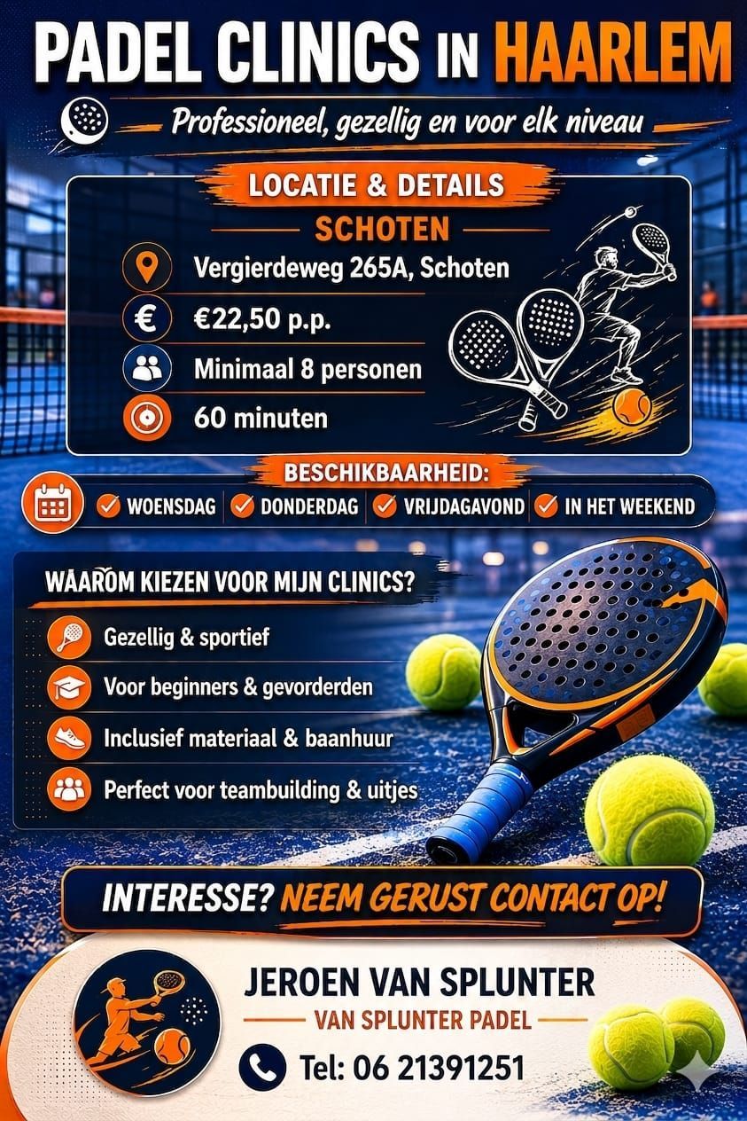 Padel clinics in Haarlem
