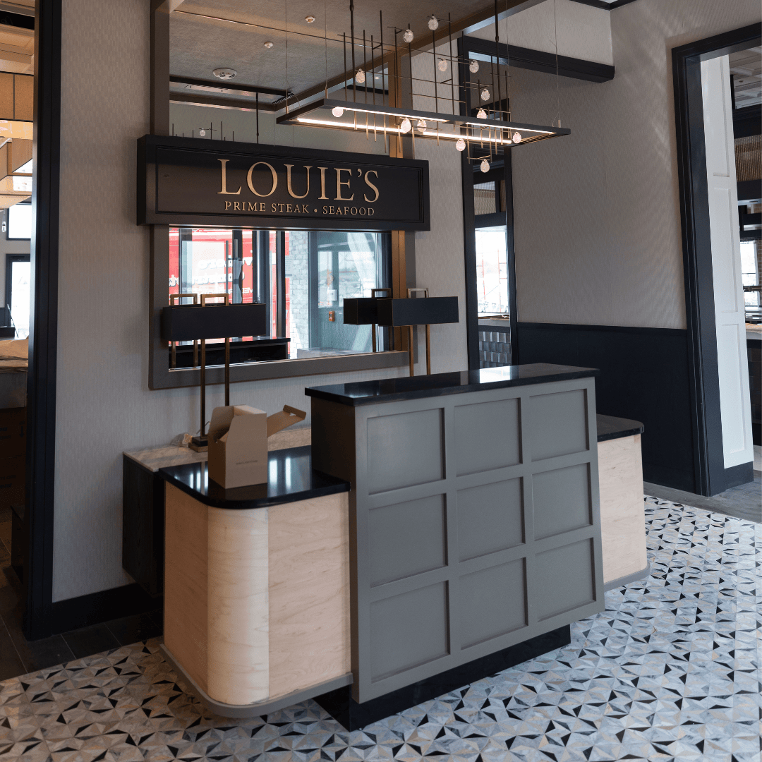 louies prime steak and seafood restaurant remodel