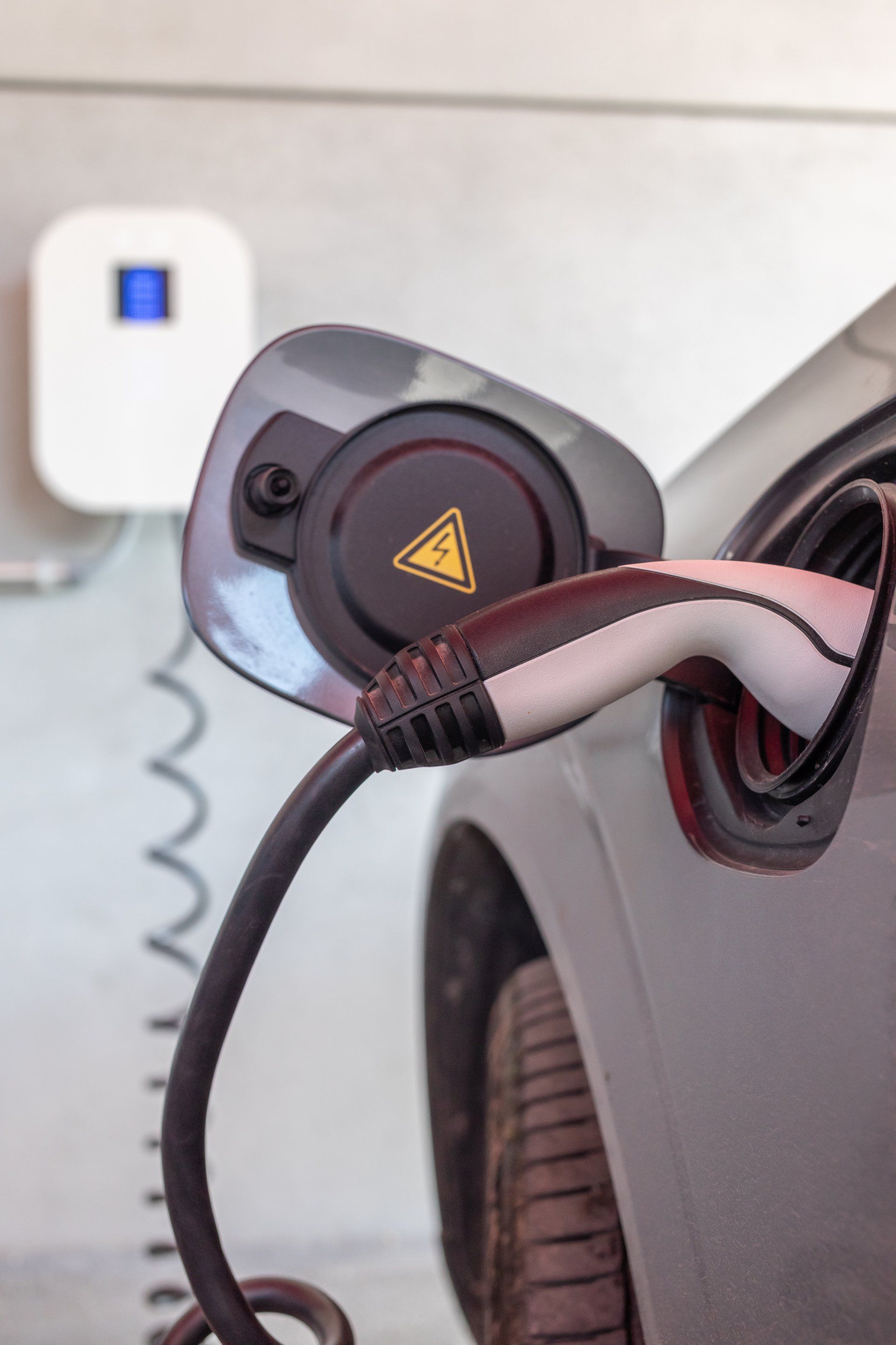 TTM Electrician installing an EV charger at a home in Oxfordshire