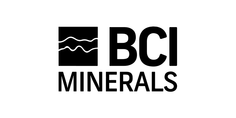 BCI Minerals logo with black icon and text on white background