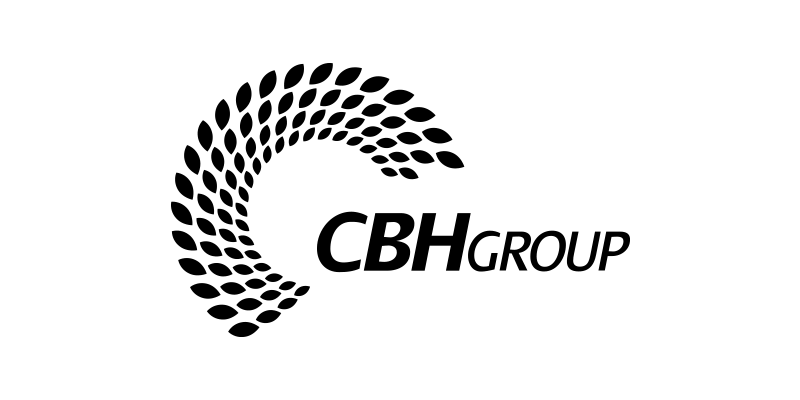 CBH Group logo with black dotted arc and stylized text