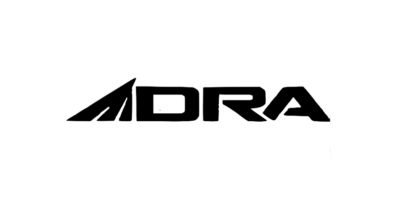 ADRA black logo on a white background