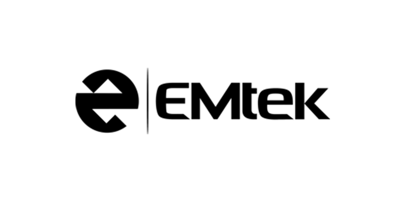 EMtek logo with black stylized “e” icon and wordmark on a white background