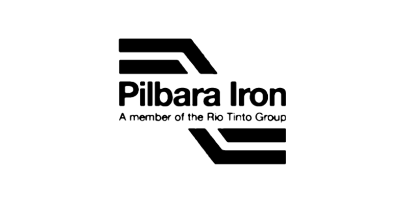 Pilbara Iron logo in black with “A member of the Rio Tinto Group” beneath it