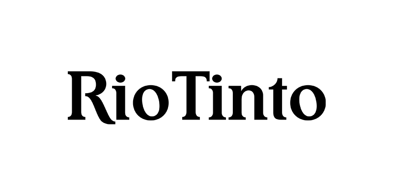 Rio Tinto logo in black text on a white background